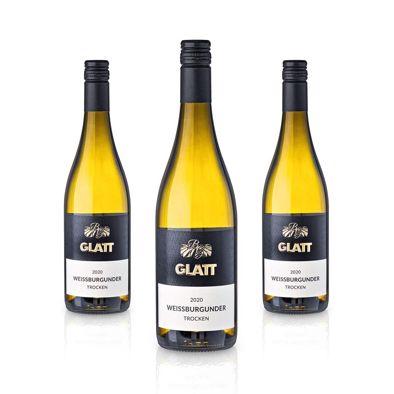 2020 Weißburgunder Weißwein trocken • GLATT • Qualitätswein vom  Kaiserstuhl/Baden, Deutschland