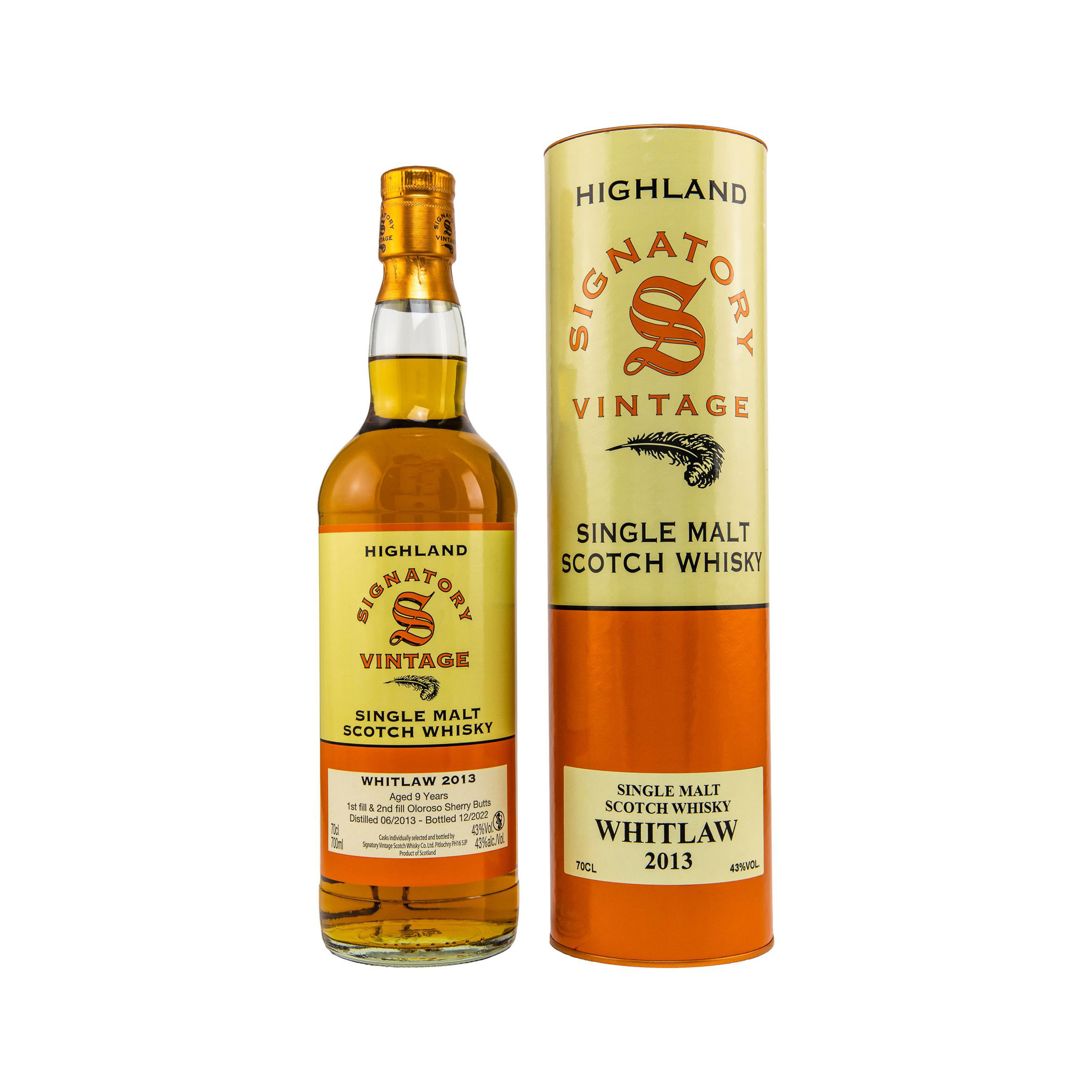 Whitlaw 2013/2022 Signatory Vintage Highland Single Malt Scotch